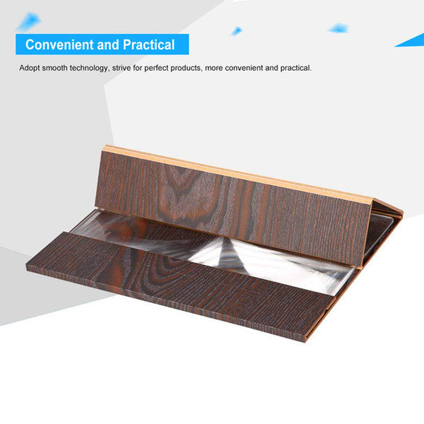 Foldable 12 inch 3D Wooden Video Screen Magnifier Holders High Definition Cell Mobile Phone Screen Amplifier Woods Grain Mobile Phone Stands